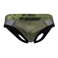 Pikante PIK9299 Sexy Shiny Pouch and Sheer Mesh Low Rise Jockstrap -Men Attitude Boutique jock pikante pik9299 vert 9