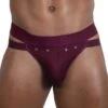 Roger Smuth RS088 Bordeaux – Jock Strap Sexy à Sangles Convertibles