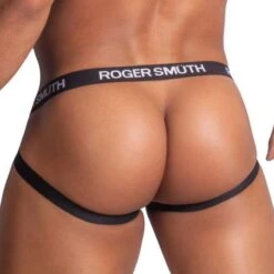 Roger Smuth RS071 White Mesh Jockstrap – Blue Striped Logo Waistband Sexy Underwear 5 Roger Smuth RS071 White Mesh Jockstrap – Blue Striped Logo Waistband Sexy Underwear -Men Attitude Boutique jockstrap roger rs071 noir 3