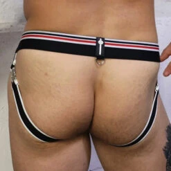 Jock Strap Locker Room BREEDWELL 240102 Noir -Men Attitude Boutique jocktrap breedwell black 240102 2