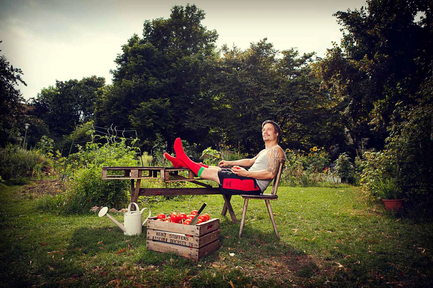 Chaussettes Mi-Bas Von Jungfeld Navarra - Vert Forêt avec Ourlet Orange Contrasté 2 Chaussettes Mi-Bas Von Jungfeld Navarra - Vert Forêt avec Ourlet Orange Contrasté – Image 2