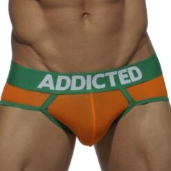 Pack de 3 Slips Addicted AD402P Microfibre – Sous-vêtements Taille Basse Couleurs Flashy -Men Attitude Boutique packslips addicted ad402p multicolor 1