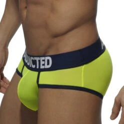 Pack de 3 Slips Addicted AD402P Microfibre – Sous-vêtements Taille Basse Couleurs Flashy -Men Attitude Boutique packslips addicted ad402p multicolor 7