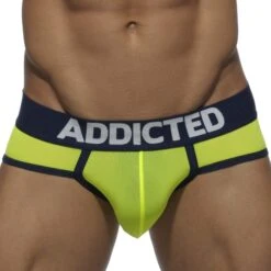 Pack de 3 Slips Addicted AD402P Microfibre – Sous-vêtements Taille Basse Couleurs Flashy -Men Attitude Boutique packslips addicted ad402p multicolor 8