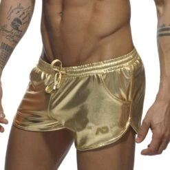 Short Addicted Metalic AD562 Or -Men Attitude Boutique short addcited ad562 or 4