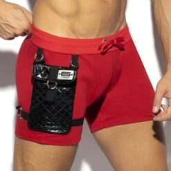 Short ES Collection Removable Pocket Sports SP287 -Men Attitude Boutique short esco sp287 rouge 4