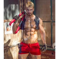 Short ES Collection Removable Pocket Sports SP287 -Men Attitude Boutique short esco sp287 rouge a