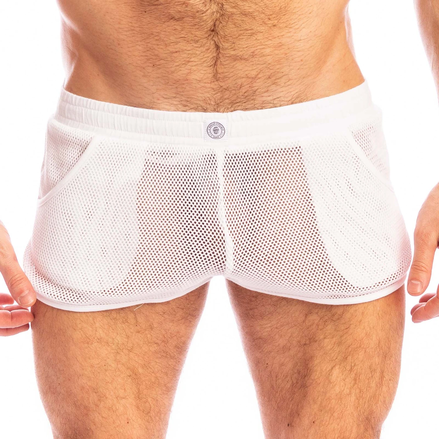 Short L Homme Invisible Madrague SP05MAD Blanc 1 Short L Homme Invisible Madrague SP05MAD Blanc