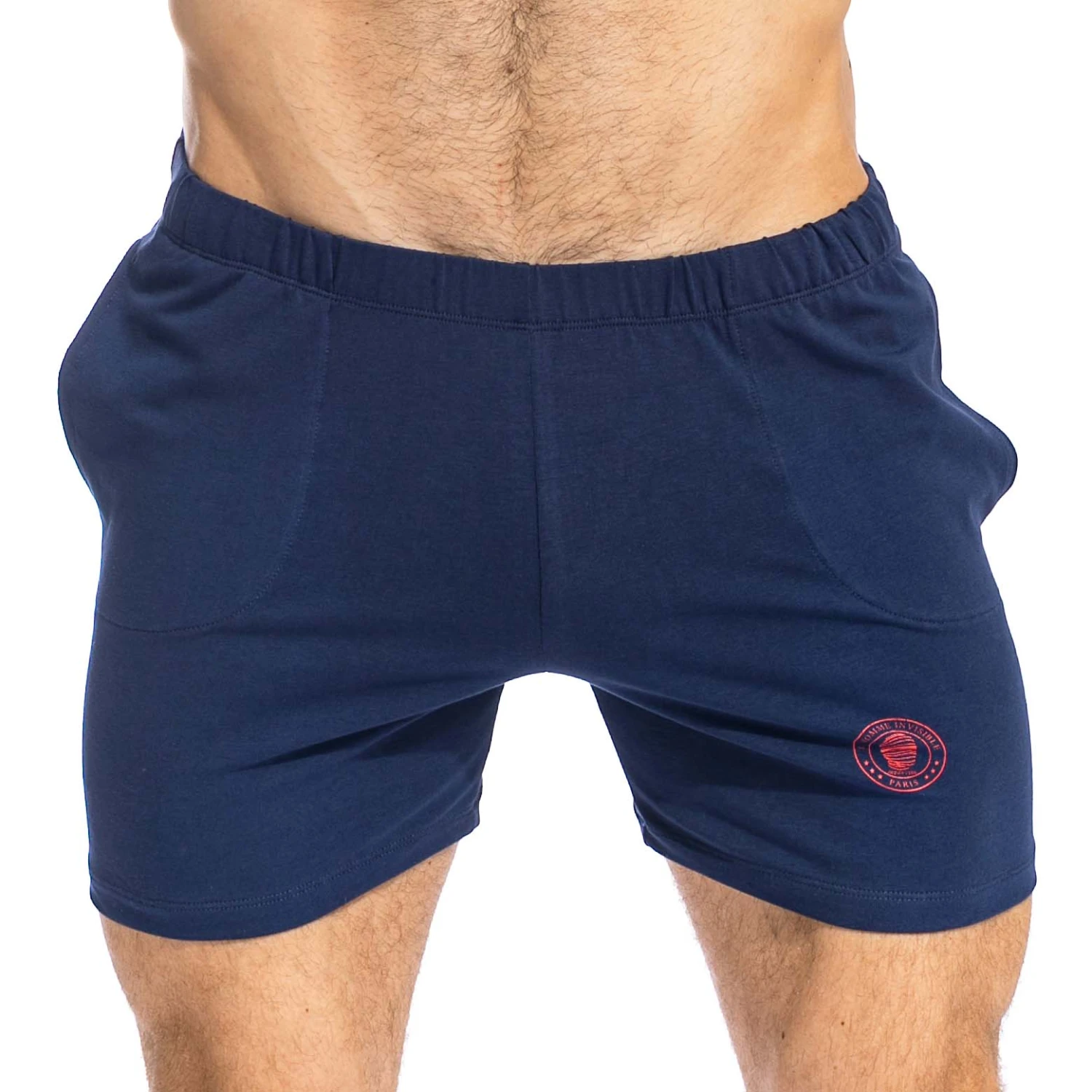 Short L'Homme Invisible Gris Loungewear – Coton Stretch & Poches Latérales HW135HYP 1 Short L'Homme Invisible Gris Loungewear – Coton Stretch & Poches Latérales HW135HYP