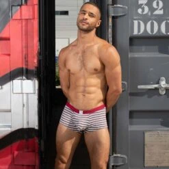 Shorty L Homme Invisible Ruby & Graphite MY39RUB 5 Shorty L Homme Invisible Ruby & Graphite MY39RUB -Men Attitude Boutique short hi my39rub raye a