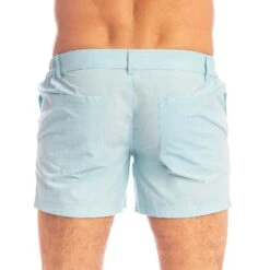 Short L'Homme Invisible Miami RW01MIA – Popeline de Coton Chic & Urbain -Men Attitude Boutique short hi rw01mia bleuciel 3