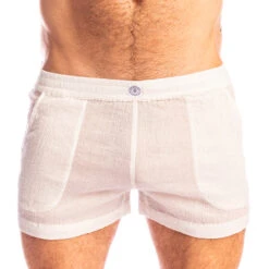 Short Lounge Criss-Coss L Homme Invisible Beynac HW130-BEY-002 Blanc