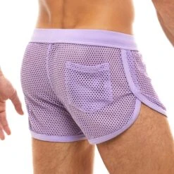 Modus Vivendi Net Trap 06161 Black Mesh – Low-Rise High-Cut Athletic Shorts 6 Modus Vivendi Net Trap 06161 Black Mesh – Low-Rise High-Cut Athletic Shorts -Men Attitude Boutique short modus 06161 violet 3