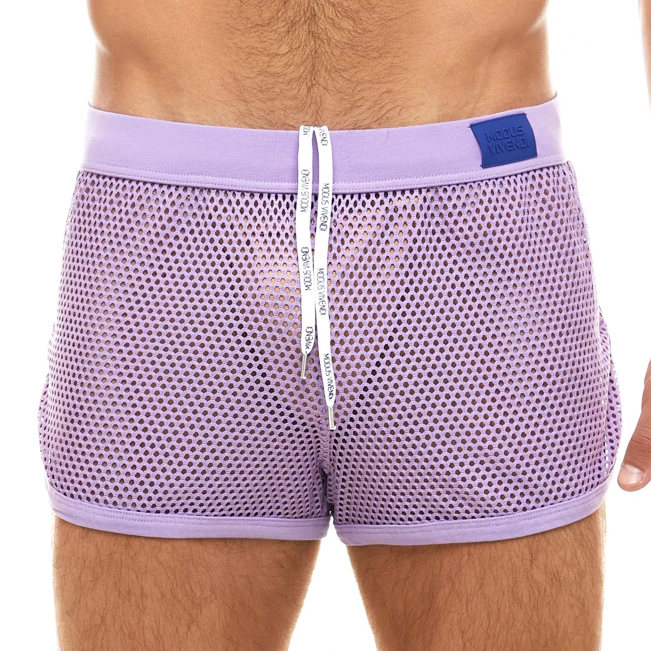 Modus Vivendi Net Trap 06161 Black Mesh – Low-Rise High-Cut Athletic Shorts 1 Modus Vivendi Net Trap 06161 Black Mesh – Low-Rise High-Cut Athletic Shorts