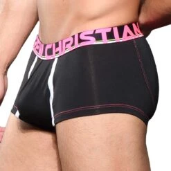 Shorty Andrew Christian CoolFlex Modal 92025 -Men Attitude Boutique shorty ac 92025 noir 4