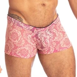 Shorty L Homme Invisible La Fleur Rose MY14LFR 7 Shorty L Homme Invisible La Fleur Rose MY14LFR -Men Attitude Boutique shorty hi MY14LFR rose 4