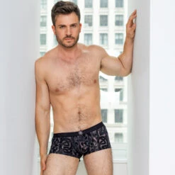 Shorty L Homme Invisible Devore Tattoo MY39DEV -Men Attitude Boutique shorty hi my39dev noir a