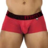 Shorty Xtremen Microfibre Couleur Cerise 91202 Rouge -Men Attitude Boutique shorty xtremen 91202 red m