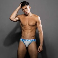 Slip Andrew Christian Almost Naked Athletic 92533 -Men Attitude Boutique slip ac 92533 gris a