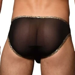 Slip Andrew Christian Sheer Leopard – Sous-vêtement Transparent Almost Naked (Ref. 92556) 7 Slip Andrew Christian Sheer Leopard – Sous-vêtement Transparent Almost Naked (Ref. 92556) -Men Attitude Boutique slip ac 92556 noir 3