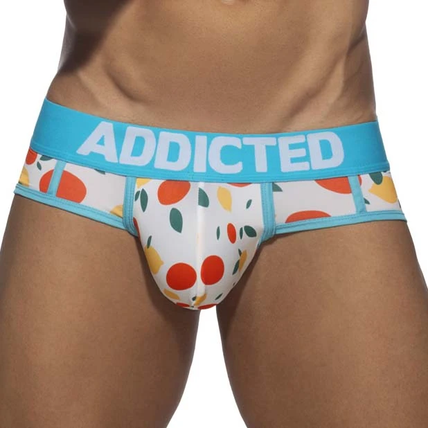 Addicted Snake Print 2-in-1 Swimderwear Briefs - AD1199 1 Addicted Snake Print 2-in-1 Swimderwear Briefs - AD1199