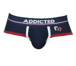 Slip Addicted Sport 09 AD707 - Sous-vêtement Homme avec Poche Push-Up et Ceinture Élastique -Men Attitude Boutique slip addicted ad707 bleu 9