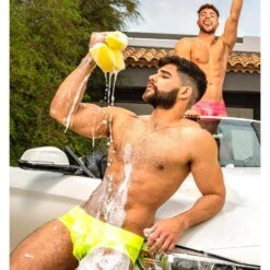 Slip Addicted Neon Shiny AD987 -Men Attitude Boutique slip addicted ad987 rose a