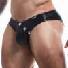 Cut4Men Black Leather-Like BL4CK01 – Sexy Low-Rise Bikini Slip with Snap Buttons 11 Cut4Men Black Leather-Like BL4CK01 – Sexy Low-Rise Bikini Slip with Snap Buttons -Men Attitude Boutique slip c4m bl4ck01 noir m