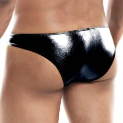 Slip Cut4Men Black Skai C4M01 -Men Attitude Boutique slip c4m c4m01 noir 3