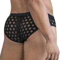 Slip Candyman Polka Mesh 99855 Noir 5 Slip Candyman Polka Mesh 99855 Noir -Men Attitude Boutique slip candy 99855 noir 3