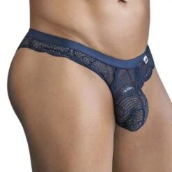 Slip Candyman Lace 99868 Bleu 4 Slip Candyman Lace 99868 Bleu -Men Attitude Boutique slip candy 99868 bleu 4