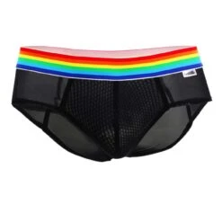 Candyman 99376 Slip Sexy Rainbow – Brief Noir avec Empiècements Mesh Transparents 9 Candyman 99376 Slip Sexy Rainbow – Brief Noir avec Empiècements Mesh Transparents -Men Attitude Boutique slip candyman 99376 noir 9