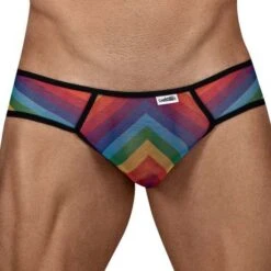 Candyman Rainbow Pride Multi-Color – Sexy Microfiber Contoured Brief 99446