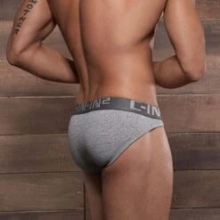 CIN2 Core 4014 Noir - Slip Sport en Coton avec Ceinture Logotée 6 CIN2 Core 4014 Noir - Slip Sport en Coton avec Ceinture Logotée -Men Attitude Boutique slip cin2 4014 gris 3