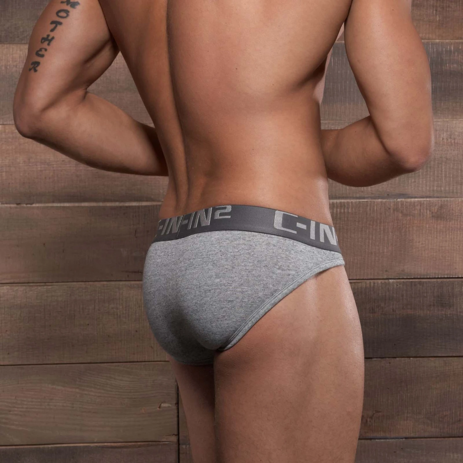 CIN2 Core 4014 Noir - Slip Sport en Coton avec Ceinture Logotée 3 CIN2 Core 4014 Noir - Slip Sport en Coton avec Ceinture Logotée – Image 3