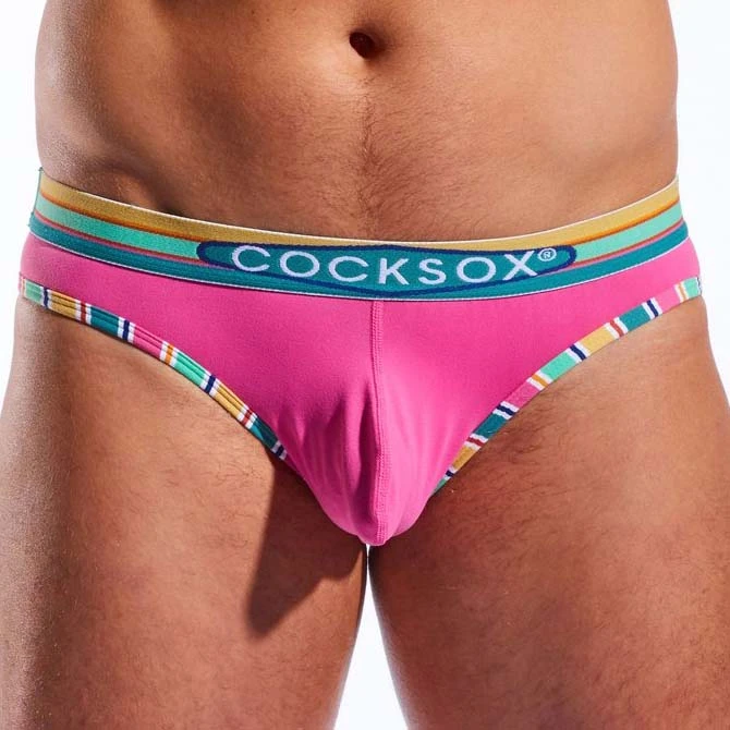 CockSox CX03BD Miami Pink with Contrast Trim – High-Support Enhancing Brief 1 CockSox CX03BD Miami Pink with Contrast Trim – High-Support Enhancing Brief