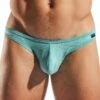 CockSox Portofino CX01LUX Turquoise - Semi-Transparent Striped Italian Lux Slip