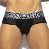 Slip ES Collection Zebra C-Through UN537 -Men Attitude Boutique slip es UN537 noir m