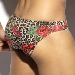 Slip ES Collection UN615 Noir Buns & Roses – Sous-vêtement Homme Imprimé Floral et Animalier 6 Slip ES Collection UN615 Noir Buns & Roses – Sous-vêtement Homme Imprimé Floral et Animalier -Men Attitude Boutique slip es UN615 noir 3