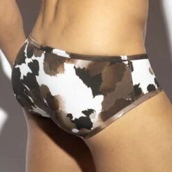 Slip ES Collection UN620 Chocolat – Sous-vêtement Homme Moulé Sans Couture Ultra-Doux -Men Attitude Boutique slip es un620 maron 3