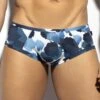 Slip Homme ES Collection Bleu Swiss Cow UN620 – Sous-vêtement Moulé sans Coutures