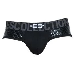 ES Collection Slip Dystopia UN277 Noir Matelassé – Sous-vêtement Push Up Taille Basse 7 ES Collection Slip Dystopia UN277 Noir Matelassé – Sous-vêtement Push Up Taille Basse -Men Attitude Boutique slip escollection un277 noir 9