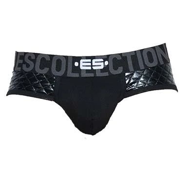 ES Collection Slip Dystopia UN277 Noir Matelassé – Sous-vêtement Push Up Taille Basse 4 ES Collection Slip Dystopia UN277 Noir Matelassé – Sous-vêtement Push Up Taille Basse – Image 4