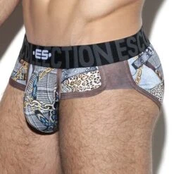 Slip ES Collection Wild Print UN328 – Sous-vêtement Homme Taille Basse Motif Animal 7 Slip ES Collection Wild Print UN328 – Sous-vêtement Homme Taille Basse Motif Animal -Men Attitude Boutique slip escollection un328 marron 4