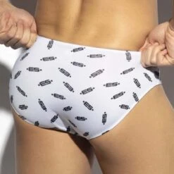 ES Collection Allover UN556 – Slip Homme Imprimé Logos Technologie Molded 7 ES Collection Allover UN556 – Slip Homme Imprimé Logos Technologie Molded -Men Attitude Boutique slip escollection un556 blanc 3