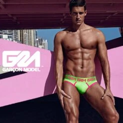 Slip Garçon LINCOLN 5 Slip Garçon LINCOLN -Men Attitude Boutique slip garconmodel slin vert a