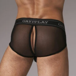 Slip Mesh Underpants GAYPLAY -Men Attitude Boutique slip gayplay underhole noir 3