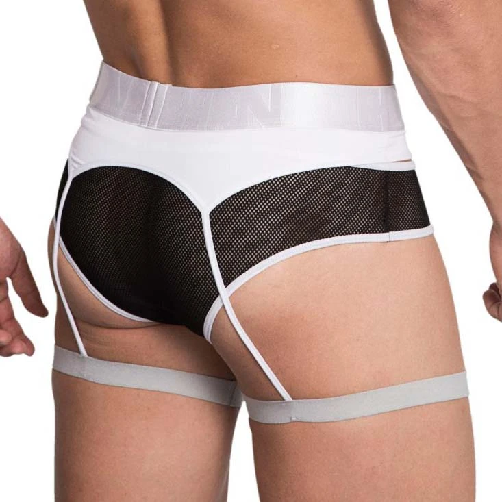 Hidden 953 Black Mesh Garter-Style Brief – Sexy Transparent Men's Underwear 2 Hidden 953 Black Mesh Garter-Style Brief – Sexy Transparent Men's Underwear – Image 2