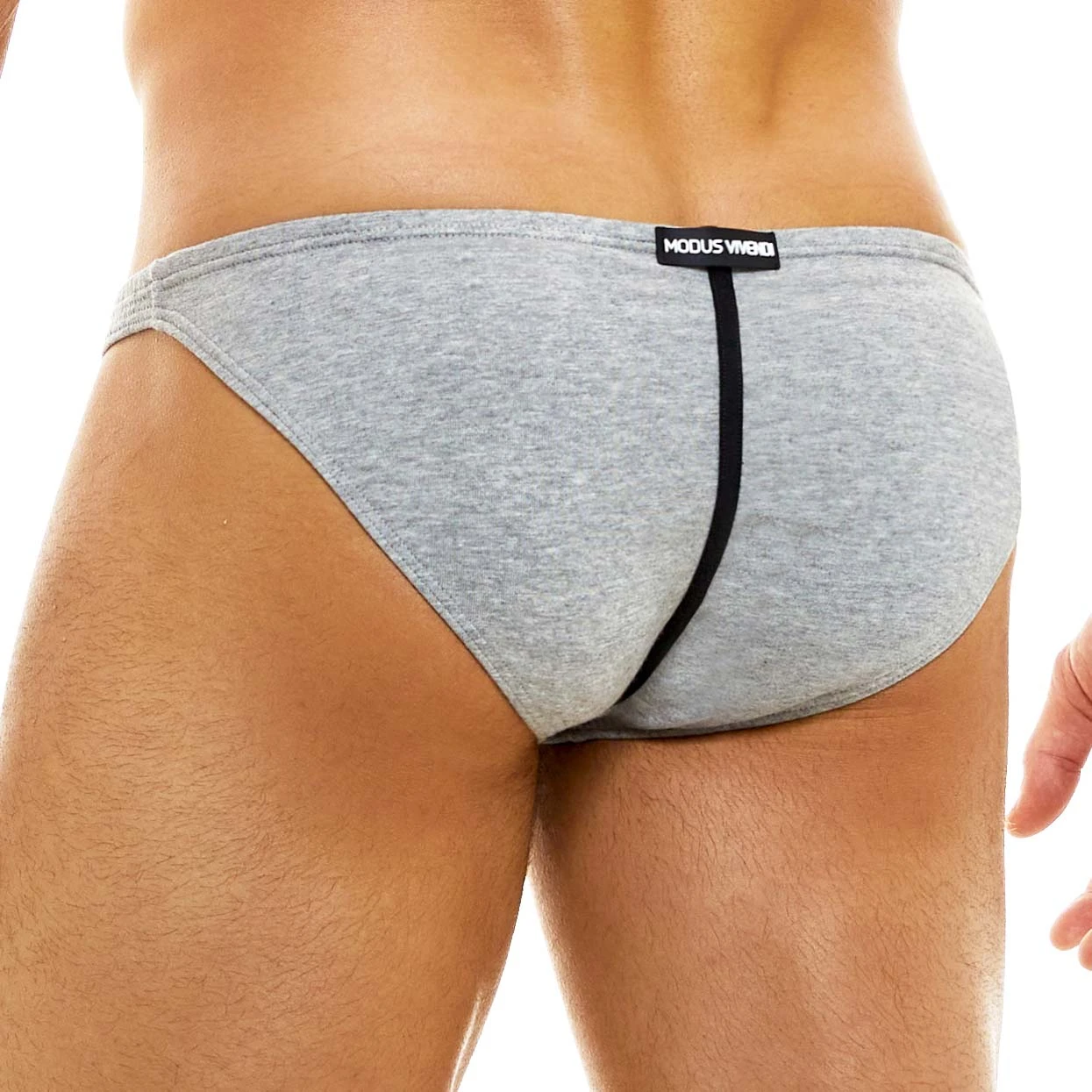 Modus Vivendi Back T White Cotton Slip - Low Rise Minimalist Brief with Contrast Lines 3 Modus Vivendi Back T White Cotton Slip - Low Rise Minimalist Brief with Contrast Lines â Image 3