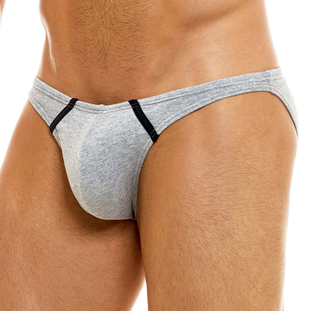 Modus Vivendi Back T White Cotton Slip - Low Rise Minimalist Brief with Contrast Lines 2 Modus Vivendi Back T White Cotton Slip - Low Rise Minimalist Brief with Contrast Lines â Image 2